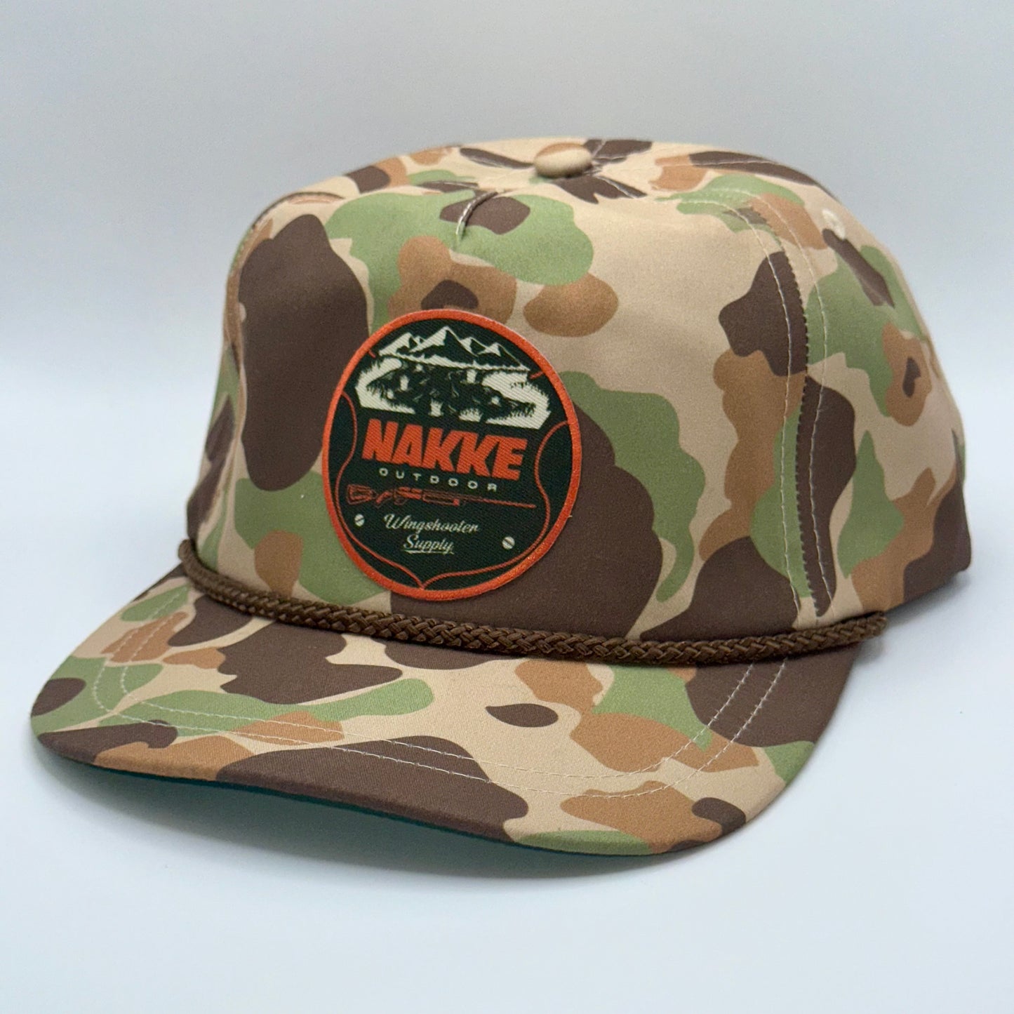 Camo outdoor patch strapback
