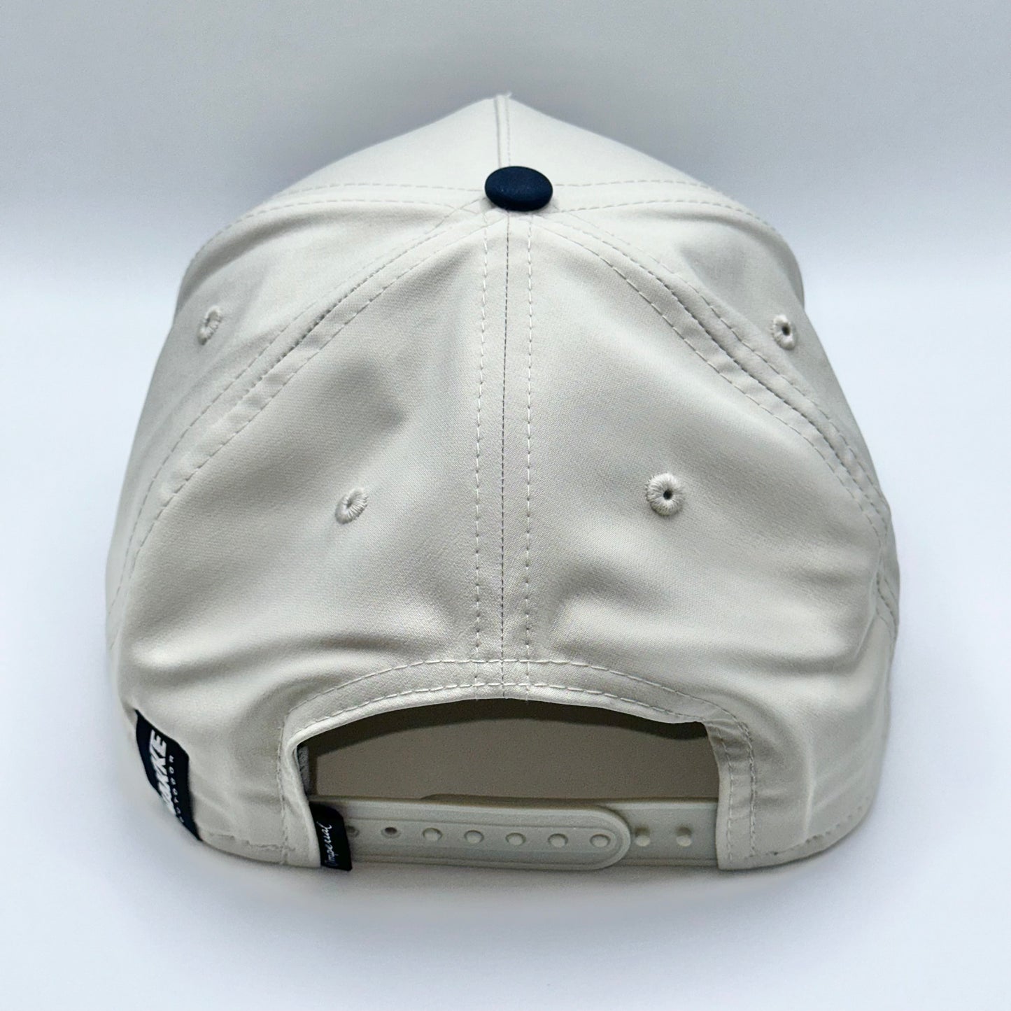 Navy/putty duck logo snap back