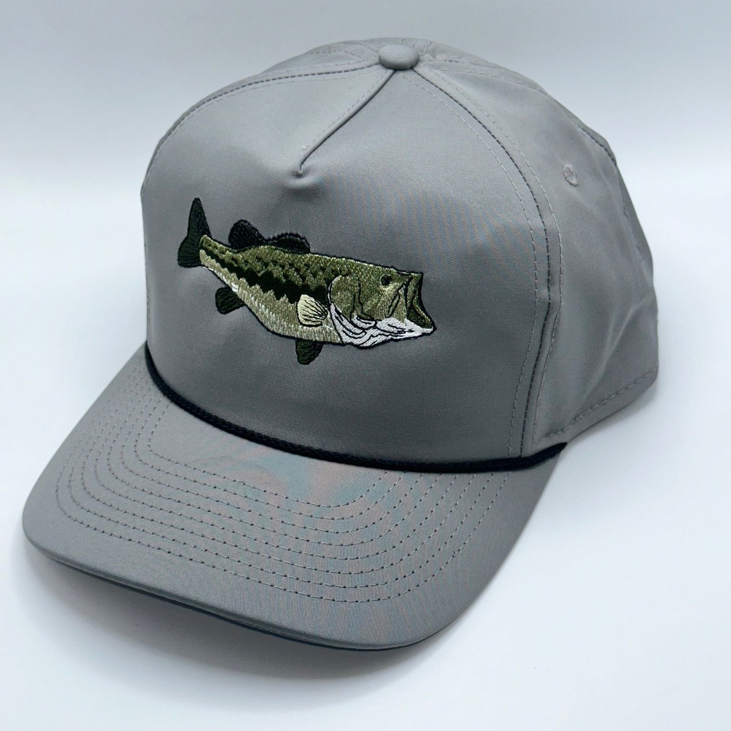 Grey bass snapback