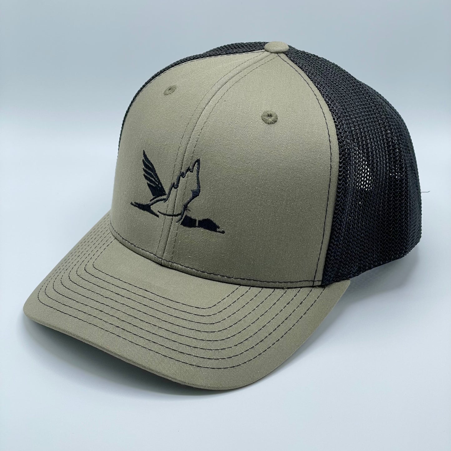 Olive green flex trucker