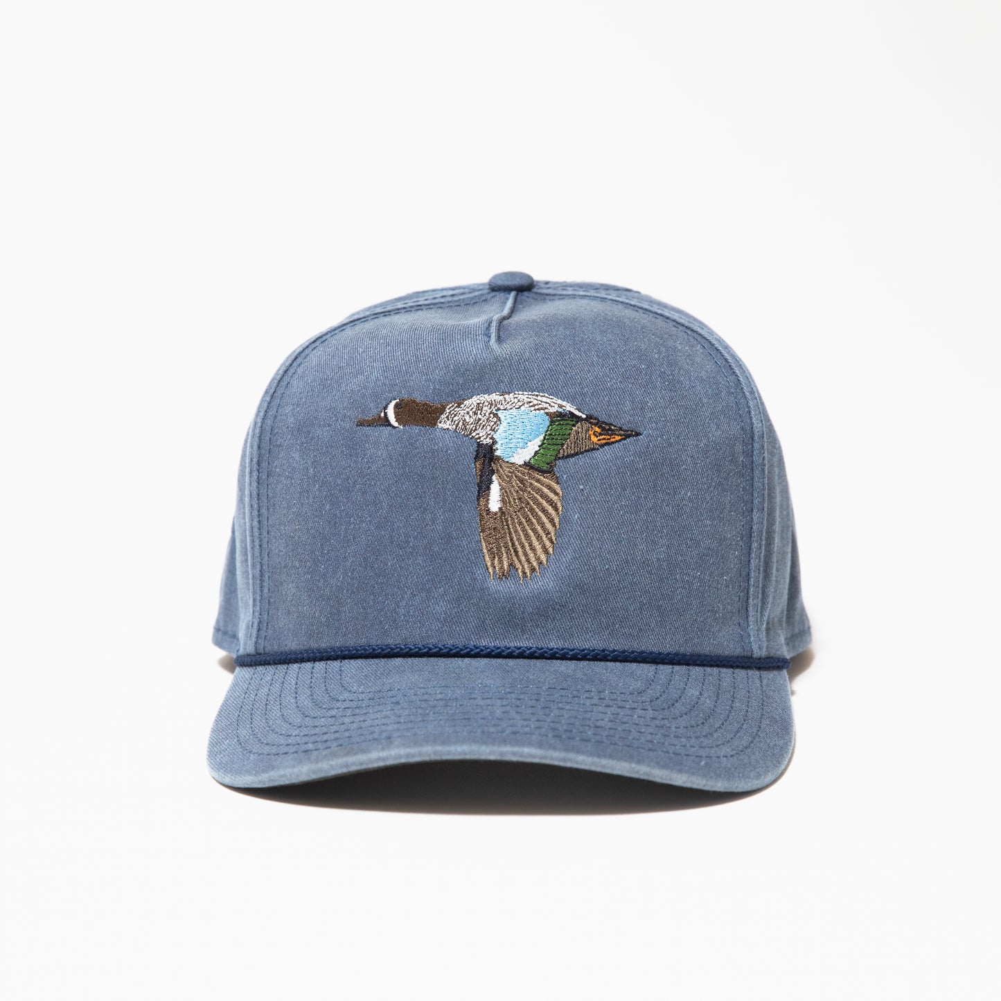 Washed Denim Blue Wing Teal Snapback