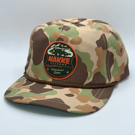 Camo outdoor patch strapback