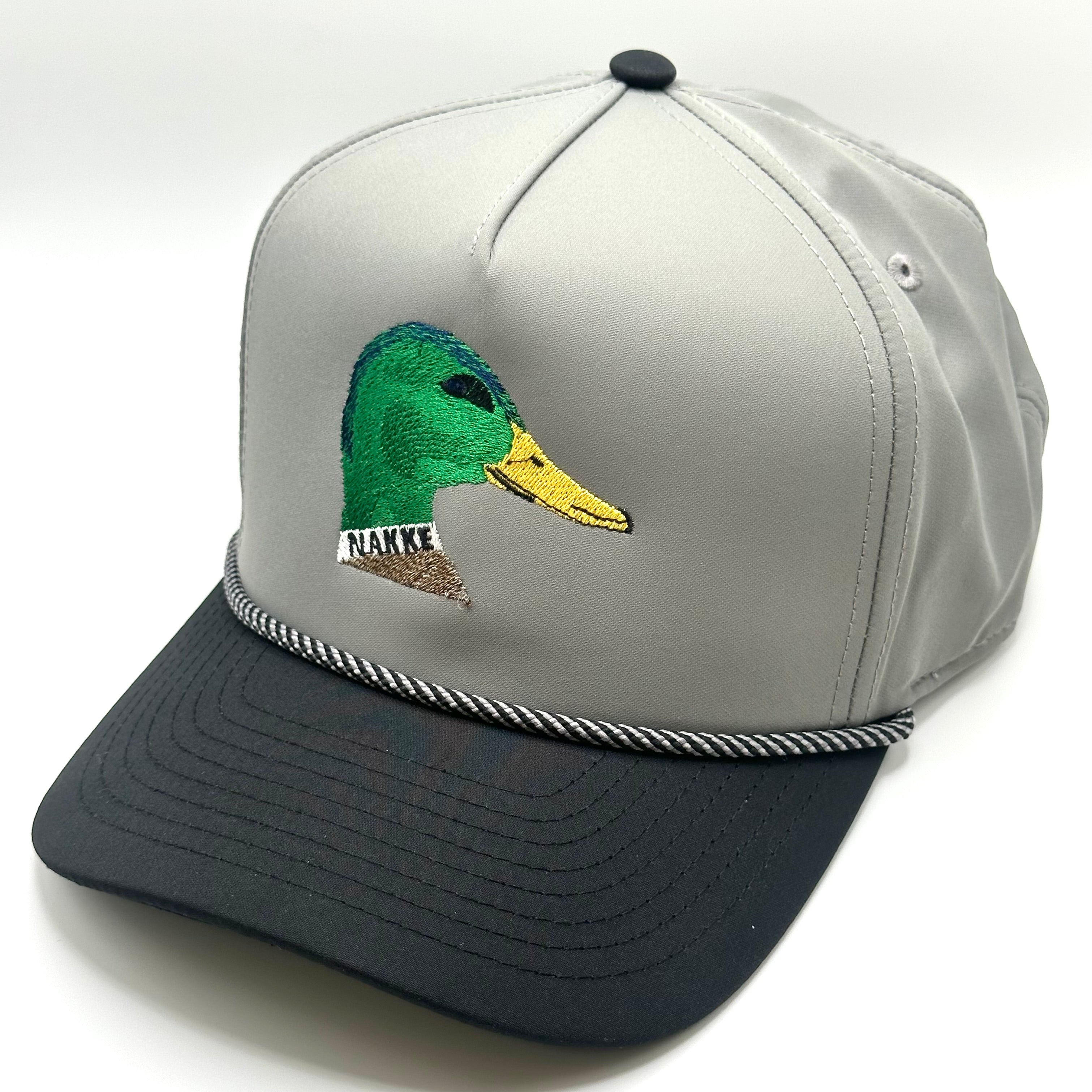 Black and Gray Duck Head Snapback – Nakke Outdoor